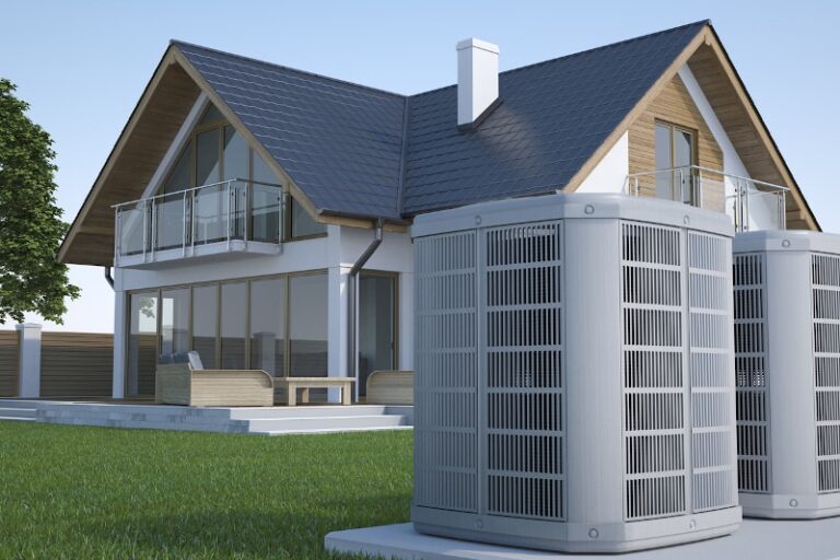 air heat pump and house min
