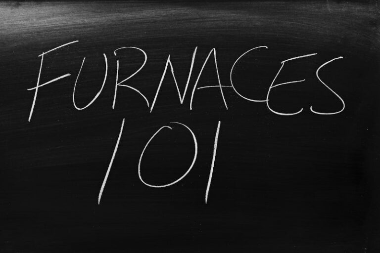 furnaces 101 written on chalkboard