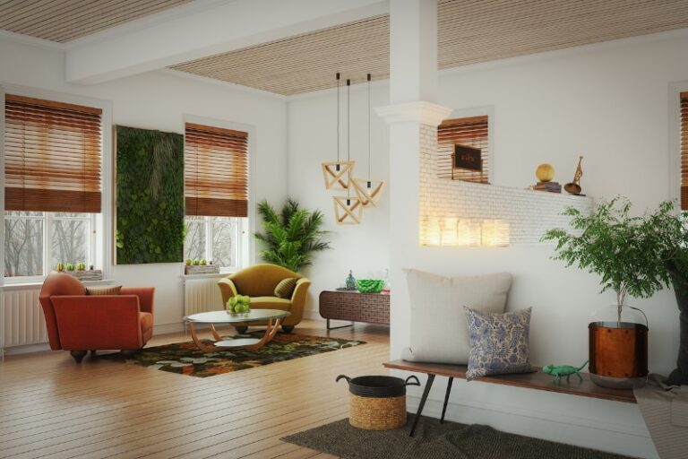 cozy home with radiators